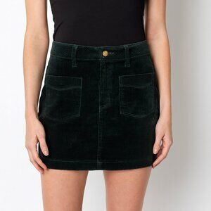 Judy Dark Green Corduroy Pencil Skirt